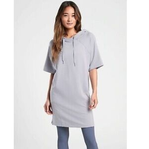 Athleta Cabana Tunic Hoodie Dress size Medium in lavender